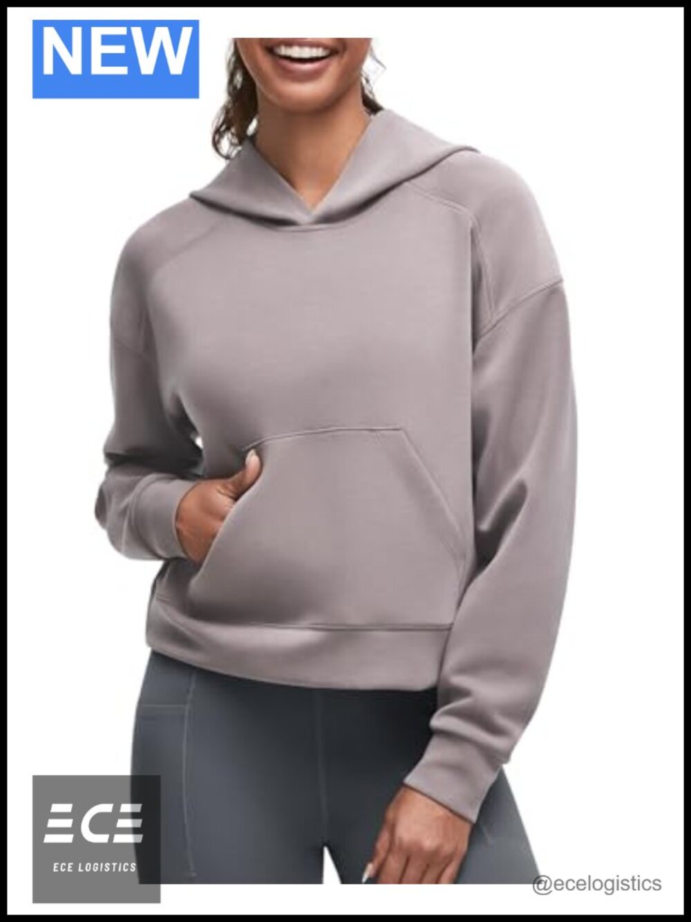 Women's Modal Pullover Hoodie Kangaroo Pocket Long Sleeve Sweatshirt